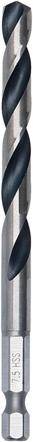 Bosch PointTeQ Hex Drill Bit 7.5 mm for Metal 109 mm 1/4 inch Hex Shank view 2