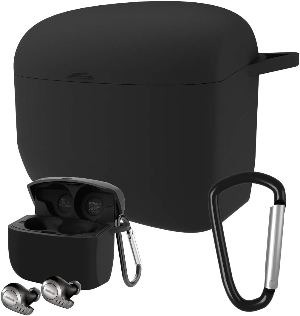 Geekria Silicone Case Cover Compatible with Jabra Elite Active 65t True Wireless Earbuds