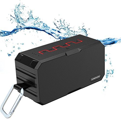 Portable Bluetooth Speaker Waterproof,CDP F5 Wireless Speaker Subwoofer, IP65 Waterproof,Shockproof,Dustproof ,Portable Power Bank ,12hrs Playtime ,10W Dual-Driver Loudspeaker,HD Stereo Enhanced Bass.
