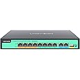 LINOVISION 8 Ports Full Gigabit PoE++ Switch, 4 BT 90W Ports, 4 30W Ports, 2 GE and 1 Gigabit SFP Uplink, IEEE 802.3 af/at/bt