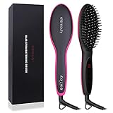 Hair Straightening Brush, ETEREAUTY Straightening Brush with Anti Static Technology, Anti Scald, LCD Display , Adjustable Temperature and Auto Lock