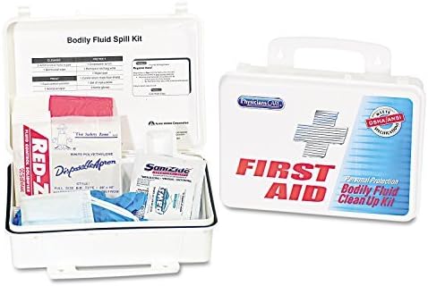 PhysiciansCareTM Bloodborne Pathogen Kit, OSHA/ANSI Compliant, Plastic Case by PhysiciansCareTM