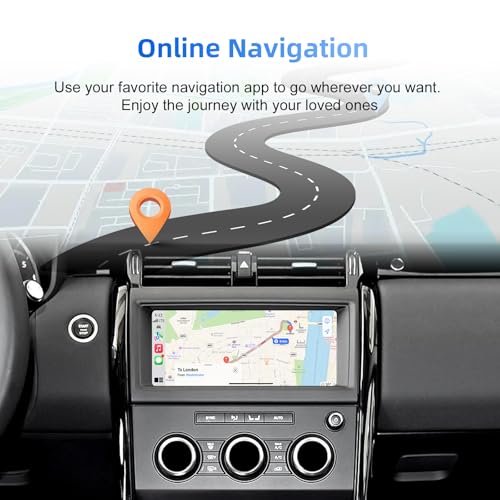 LEXXSON Wireless CarPlay & Android Auto Decoder Retrofit Kit for Land Rover Jaguar for Range Rover Evoque Discovery 5 XE XF XJL F-Type 2016-2019 with Harman with 10.25" Display, Bluetooth
