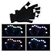 Badalink LED Gloves Light Up Gloves 3 Colors 6 Modes Light Show Flashing Finger Rave Gloves for Clubbing Christmas Party Dance