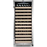 Whynter BWR-1002SD 100 Built-in or Freestanding Stainless Steel Compressor Large Capacity Wine Refrigerator Rack for Open Bot