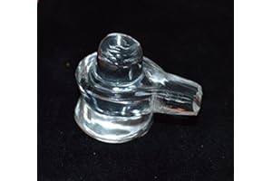 INDIANSTORE4ALL IS4A Blessed & Energized Quartz Crystal Sphatik Sphatika Shivling Shiva Lingam Shiva Linga 10-15 Grams