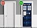 Sticker for Door/Wall/Fridge - London Police Box. Peel & Stick Removable Mural, Decole, Skin, Wrap, Decal, Cover, Poster. All Sizes! (32x80)