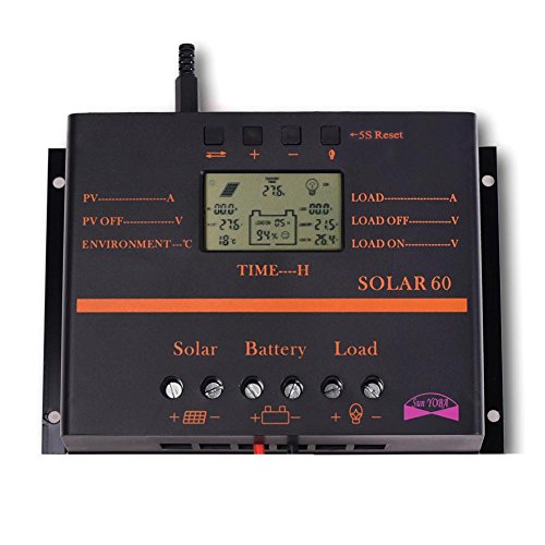 Sun YOBA 60A Solar Regulator Solar Charge Controller Solar Controller with USB Port