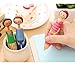 Aimeio 5 PCs Creative Cute Fat Girl Doll Ballpoint Pen Lovely Twig Ball Pen,0.5mm Blue Ink for Writing,Student Gift Office Supplies