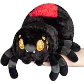 Squishable - Mini Black Widow Spider - Spooky Collection - 11 in - Soft Toy Collectible Stuffed Animal