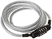 Kryptonite Kids Cable and 4-Digit Combo Lock 4' x 7mm(7mm x 4-ft, Colors May Vary)