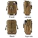 DOUNTO Tactical Waist Pouch EDC Molle Waist Bag Belt Phone Pouch Holster Purse Carrying Pouch for Smartphone, Tools Khaki