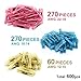 600 PCS Heat Shrink Butt Connectors Sopoby Electrical Connectors Wire Terminals Insulated Waterproof Marine Automotive Copper Connectors