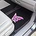BDK Pink Butterfly Design Carpet Car Floor Mats for Auto Van Truck SUV-4 Pieces Front & Rear Full Set with Rubber Backing-Universal Fit