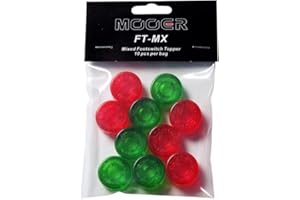 MOOER Red&Green Guitar Effects Pedal Footswitch Toppers