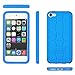[2 Pack] Apple New iPod touch (6th Gen) Case- OMOTON Silicone Shock-Proof Case Cover for iPod touch 6 (2015 Julyd) (Blue)