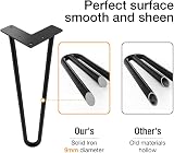WINSOON 4Pcs Hairpin Table Legs 30cm 350lbs Satin Black Finish view 3