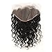 ZigZag Hair Brazilian Loose Wave 13x6 Lace Frontal Closure Free Part Ear to Ear Human Hair Lace Frontal Closure With Baby Hair (14inch, Loose Wave,Free Part)