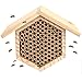 Rivajam Mason Bee House 2023 Design Wax Coated Nesting Bee Box | 95 Cardboard Mason Bee Tubes PLUS 95 Bee Nesting Paper Inserts Tube Liners | Leafcutter Solitary Mason Bee Houses for Pollinating Bees