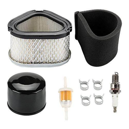 Harbot LT155 Tune Up Kit for JD STX38 LT133 LX176 LX255 LX188 LX172 LX178 LX173 STX30 STX46 LTR166 LX186 Scotts S1642 SST15 Lawn Tractor M92359 GY20574 Air Filter with AM125424 Oil Filter