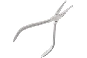 SURGICAL ONLINE SurgicalOnline Dental Orthodontic Pliers 110 How Crown Straight Dental Instruments with Serrated Tips - Wire Bending, Arch Forming, Crown Gripper Premium Quality