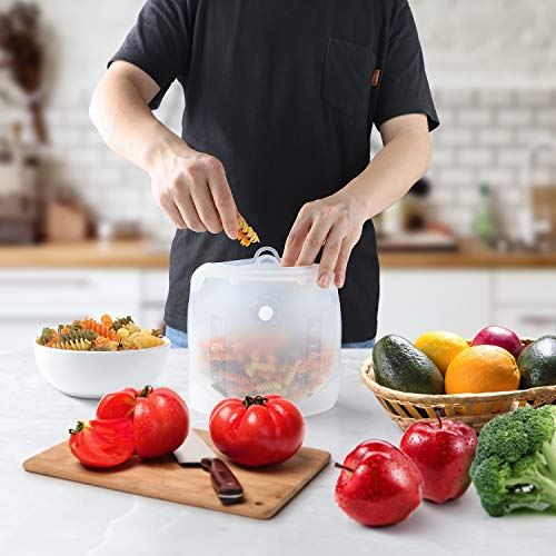 Freshmage Reusable Silicone Food Storage Bags 3 PCS Leak-proof Seal BPA Free for Kitchen, Dishwasher, Freezer, Sandwich, Sous Vide, Liquid, Snack, Lunch, Fruit