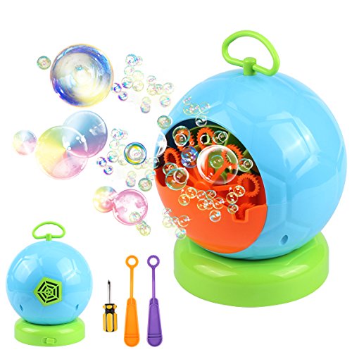 AMOSTING Bubble Machine Automatic Bubbles Blower for Kids Outdoor Toys Party Supplies Bubble