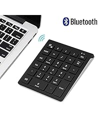 Bluetooth teclado numérico, 7lucky portátil inalámbrico Bluetooth 28-key numérico teclado extensiones para contabilidad financiera entrada de datos para smartphones, tablets, Surface Pro, Windows, computadora portátil y más