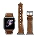 iStrap Watch Strap 38mm 42mm 40mm 44mm Genuine Leather Band Seamlessly Adapter Replacement for Apple Watch Sport Edition Series 1 2 3 Series 4