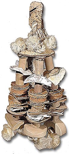 Planet Pleasures Nature Cluster Natural Bird Toy, Medium/12