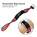 iGK Silicone Replacement Bands Compatible for Fitbit Charge 2, Adjustable Breathable Sport Strap Smartwatch Fitness Wristband with Air Holes Red Large