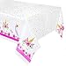 2Pk Larger Size Unicorn Plastic Table Cover,Disposable Unicorn Tablecloth, Magical Unicorn Party Supplies - 53 x 90 Inches (2pk)