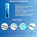 Portable Toothbrush Uv Sanitizer and Holder with Timer, Only 6-8 Minutes to Kill Germa & Bacteria up to 99.9%, Wireles Toothbrush Storage Suitable for Home or Travel Use.