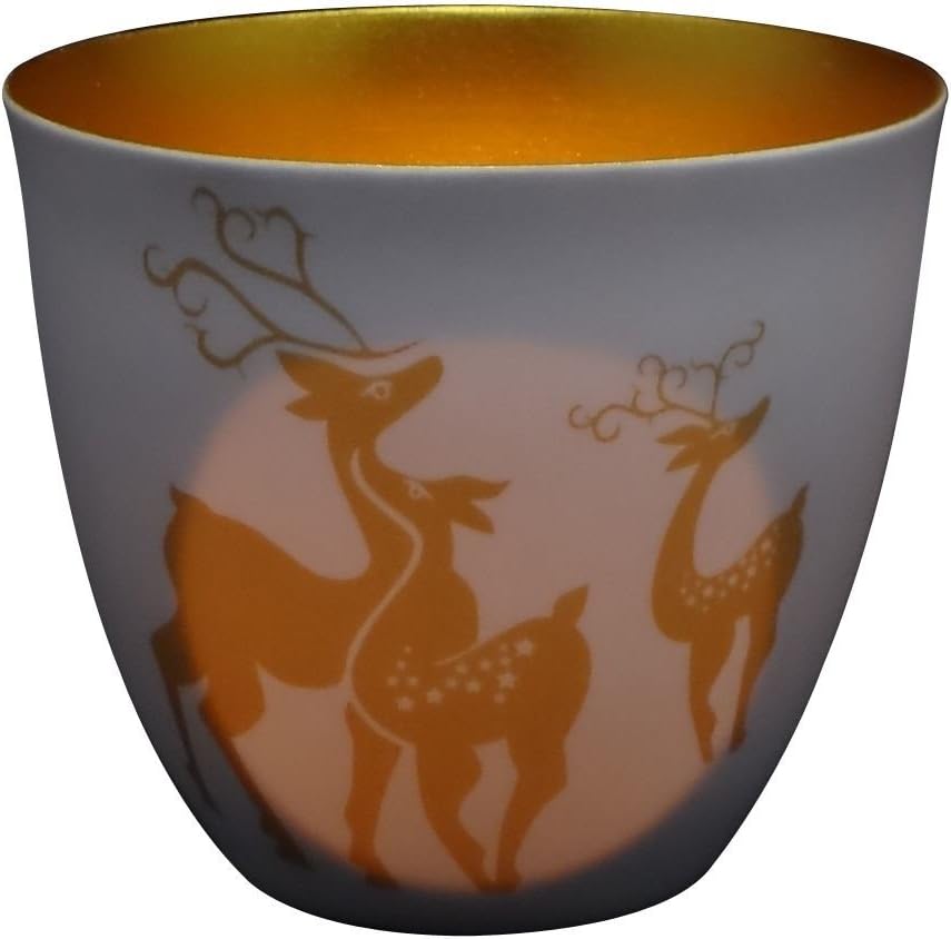 Welink Golden Circle Tealight Candle Holder, Reindeer, 2.5" - GC005