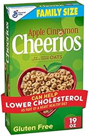 Cheerios Apple Cinnamon Cheerios Heart Healthy Cereal, 19 OZ Family Size Box