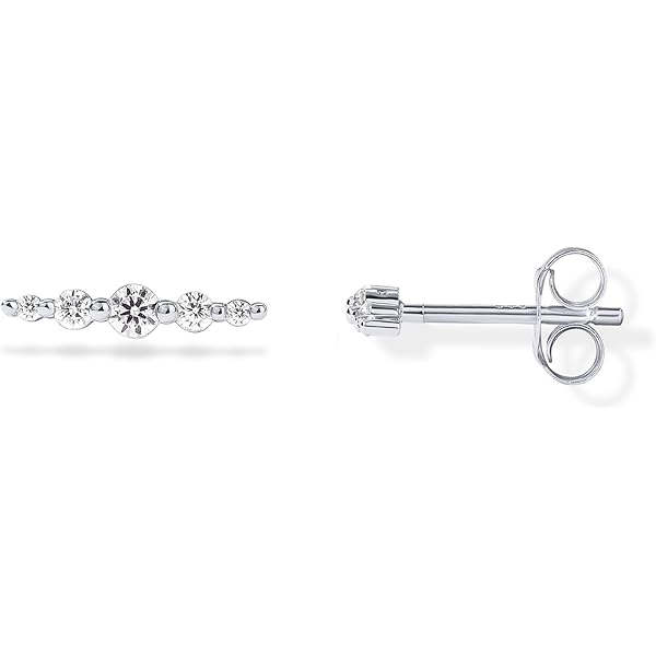 SOFIA MILANI - Pendientes Para Mujeres En Plata De Ley 925 - Con Circonitas - Pendientes De Corazón - 20849