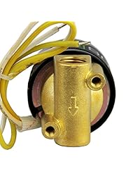 Válvula solenoide eléctrica de azófar de 1 4 de pulgada, 24VAC, normalmente cerrada, para agua y diésel VITON