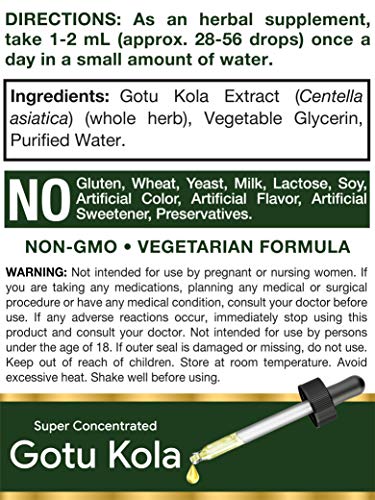 image for Horbäach Horbaach Gotu Kola Extract | 2 Oz | Alcohol Free | Super Con