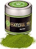 Matcha Ceremonial Grade - Macha Powder Green Tea Organic - Original Japanese 1st Harvest - Gently Dried - Exceptional Taste - Dual Certified - 200 Years History by GREENHOUSE SUPERFOODS [35g/1.23oz]