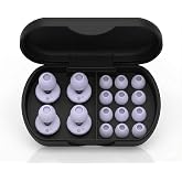 Ear Plugs for Sleeping Noise Cancelling -30dB,Reusable Ear Plugs for Sleeping,Travel,Hearing Protection Concert, 2-Pack Silicon EarPlugs with 8 Pairs EarTips for Noise Reduction (Purple)