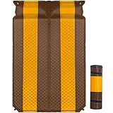 YAAO Lightweight Self-Inflating Sleeping Pad with Attached Pillow