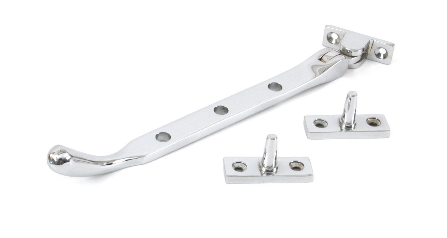 From The Anvil Polished Chrome 12 Inch Peardrop Stay