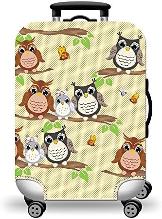 Cute Animals Printed Luggage Protective Cover Travel Accessories Stretchy Suitcases Protector Cover (Style 4, XL)