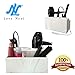 Love Nest Hair Dryer Holder, Hair Dryer Organizer Rack Stand,White Personal Snake PU Leather Ceramic Countertop Hair Styling Storage Chest Station Bathroom Washroom Accessories Storage Organizer Set