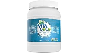 Vita Coco Organic Virgin Coconut Oil, 54 Oz - Non GMO Cold Pressed Gluten Free Unrefined Oil - Used For Cooking Oil - Great for Skin Moisturizer or Hair Shampoo - BPA Free Plastic Jar
