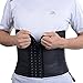 imurz Men's Tummy Control Steel Boned Waist Trainer Workout Sport Shapewear (Black, XL)