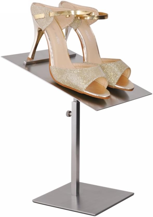 DYHERUCVJUTIJ Shoe shop display shoe rack shoe tray stainless steel high heels rack shelf can put a pair of shoes show items-A