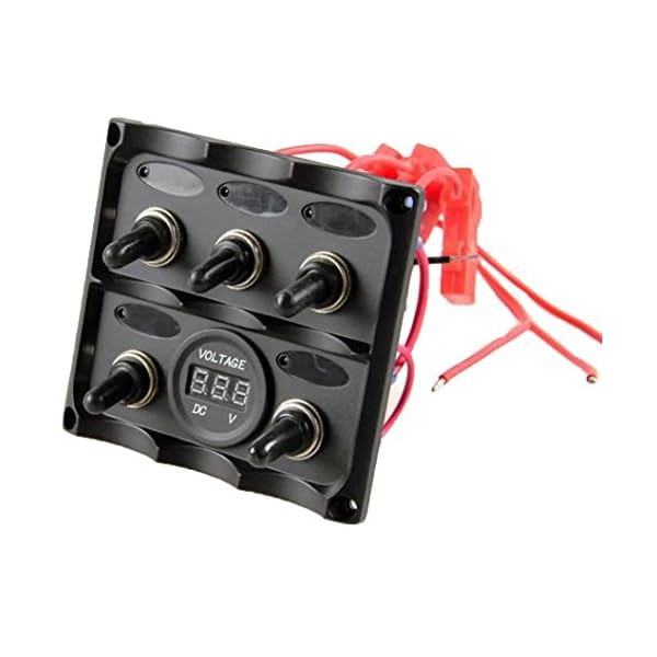 Koolee-Toggle-Switch-Panel-5-Gang-Blue-LED-Indicator-Switch-Panel-Digital-Voltmeter-for-Marine-Boat-Truck-RVS Koolee-Toggle-Switch-Panel-5-Gang-Blue-LED-Indicator-Switch-Panel-Digital-Voltmeter-for-Marine-Boat-Truck-RVS