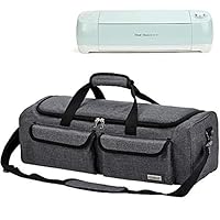 HOMEST Carrying Case Compatible with Cricut Explore Air 2, Cricut Maker, Silhouette CAMEO3, Grey