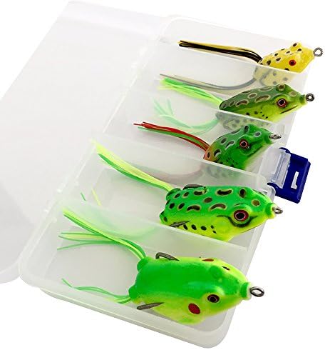 Thekuai Fishing Lure Topwater Frog Crankbait Tackle Crank Bait Bass Soft Swimbait Lures Crankbaits Baits Hard Bait Fishing Lures (5pieces/lot)